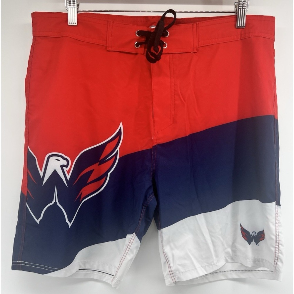 NHL Washington Capitals Mens Color Dive Board Shorts Mens 36